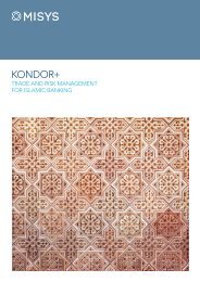 Kondor+ for Islamic Banking - Misys