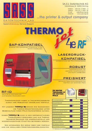 THERMOjet 4e RF.cdr - SA.SS Datentechnik AG