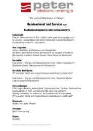 Kundendienst und Service (m/w)