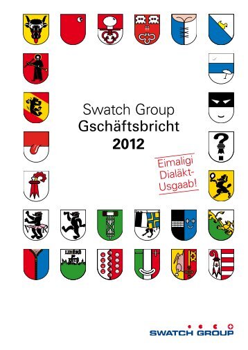 Swatch Group Gschäftsbricht 2012