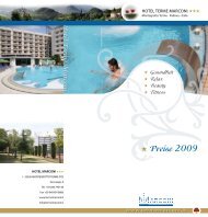 Download und druecken PDF Preiseliste 2009 - Hotel Terme Marconi