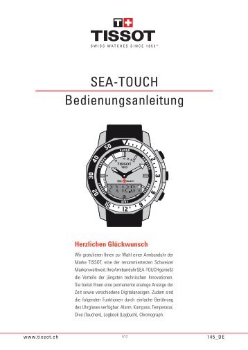 SEA-TOUCH Bedienungsanleitung - Tissot