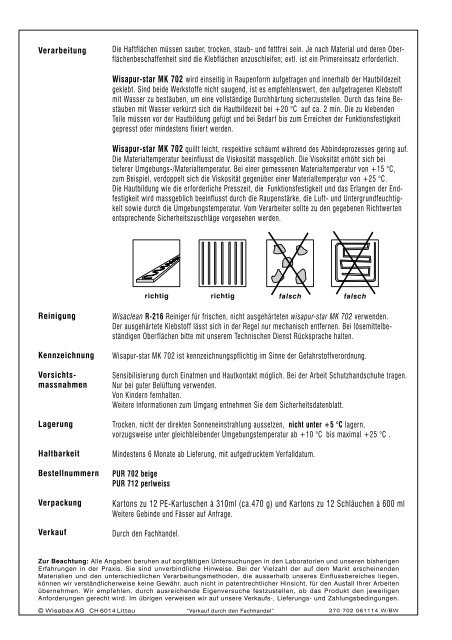 Technisches Merkblatt wisapur-star MK702 - Invento.ch