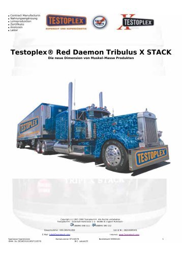 Testoplex® Red Daemon Tribulus X STACK