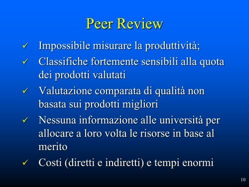 un sistema di supporto alla valutazione della ricerca in italia: ssv-orp