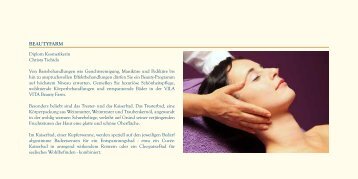 Preise Wellness-Specials - VILA VITA Pannonia