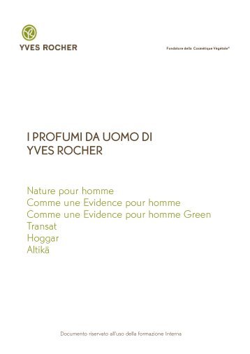 i profumi da uomo di i profumi da uomo di yves rocher