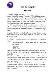 Welt der Computer Speicher - UV-FFB