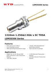 1310nm 1.25G&2.5Gb/s SC TOSA