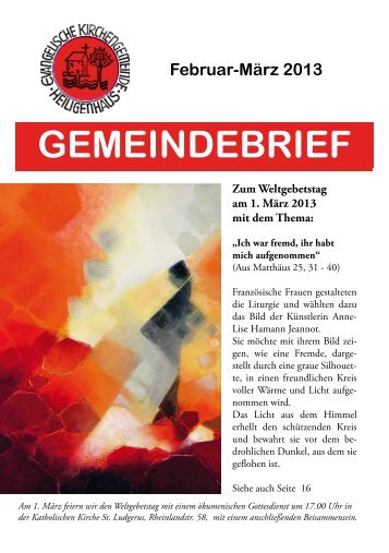 GEMEINDEBRIEF - Evangelische Kirche in Heiligenhaus