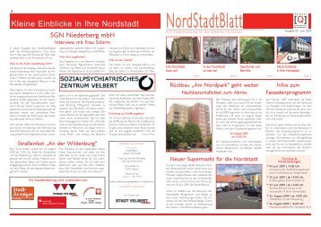 Juni 2009 - Stadtteilmanagement - Velbert Nordstadt - Stadt Velbert