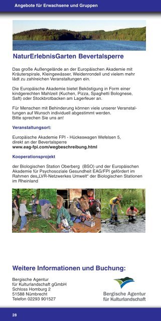 Weitere Informationen - Biologische Station Oberberg e.V.