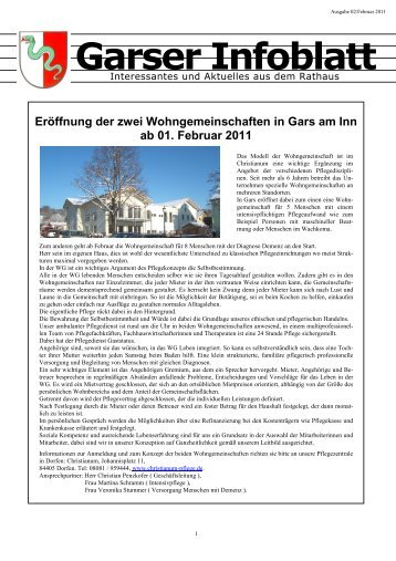 Garser Infoblatt 02-2011 - Gars am Inn