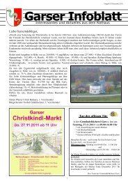 Garser Infoblatt 12-2011 - Gars a. Inn