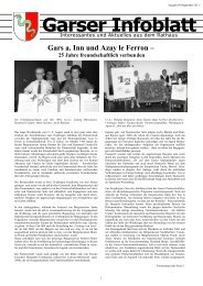 Garser Infoblatt 09-2011 - Gars a.Inn