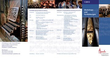 Fortbildungsflyer 2013-1.pdf. - Kirchenmusik im Erzbistum Paderborn