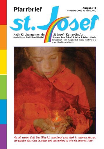 Pfarrbrief - Katholische Pfarrgemeinde St. Josef - Kamp-Lintfort