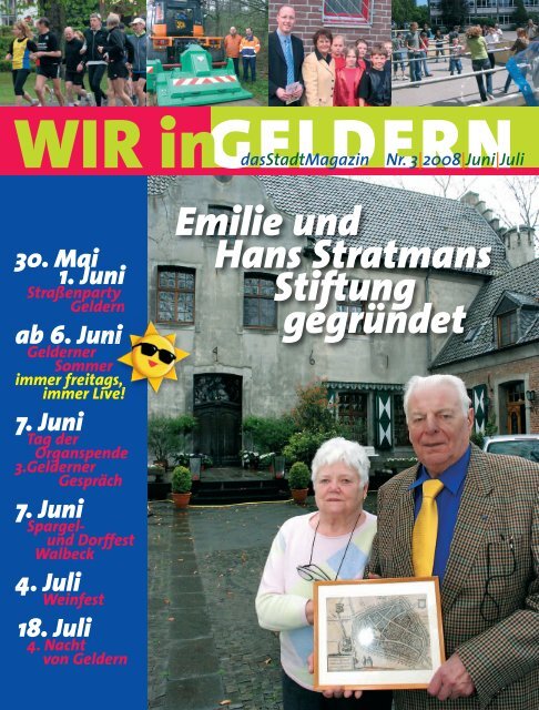Emilie und Hans Stratmans Stiftung gegründet - WIR in Geldern