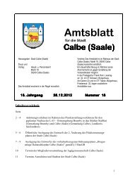 Amtsblatt 18/2012 - Die Rolandstadt Calbe (Saale)