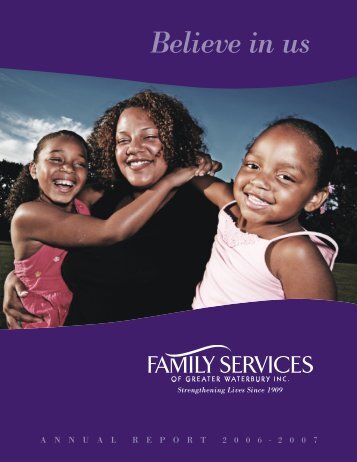 Believe in us - Family Services of Greater Waterbury
