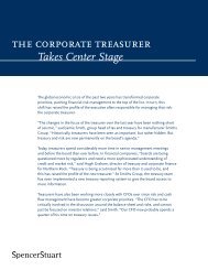 the corporate treasurer Takes Center Stage - Spencer Stuart