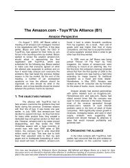 The Amazon.com - Toys'R'Us Alliance - Duke University's Fuqua ...