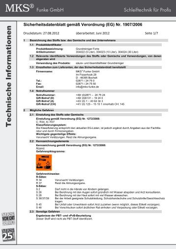 sdb grundreiniger forte 2012 neu de.pdf - MKS Funke GmbH
