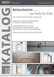 mks auszug betonchemie 2012-13 de.pdf - MKS Funke GmbH