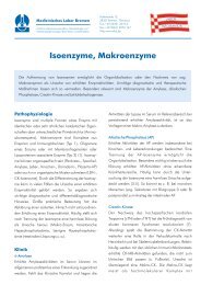 Isoenzyme, Makroenzyme - Medizinisches Labor Bremen