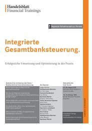 Integrierte Gesamtbanksteuerung.
