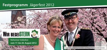 Festprogramm Jägerfest 2012 - Jägerverein Neheim 1834 e.V.