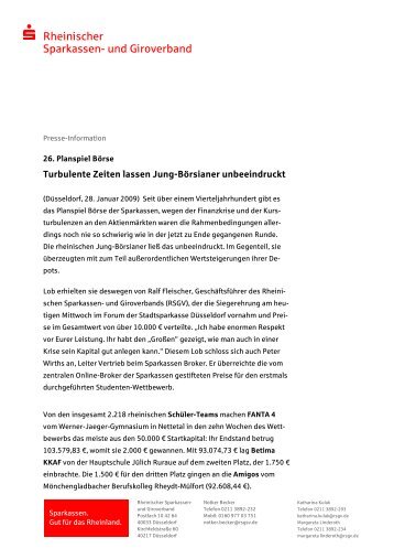 Rheinischer Sparkassen- und Giroverband - RSGV