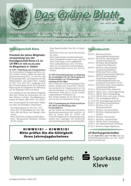 Das Grüne Blatt 1 - KJS Kleve