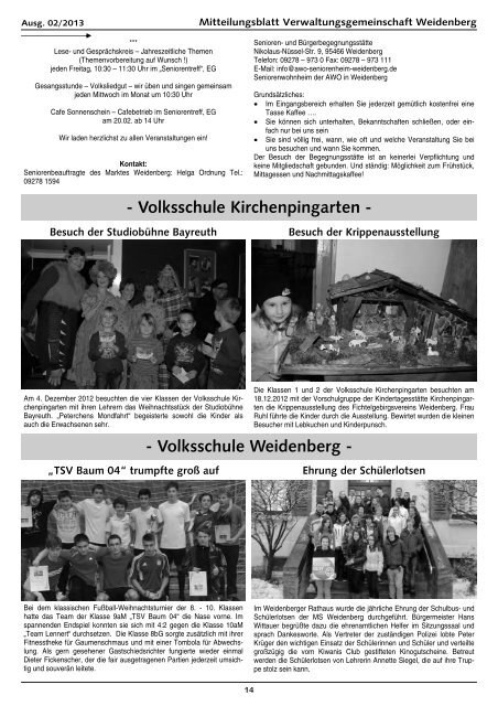 Ausgabe 02/2013 - Weidenberg