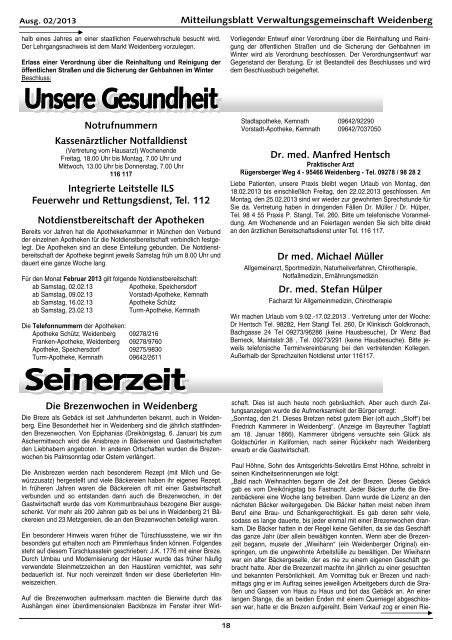 Ausgabe 02/2013 - Weidenberg