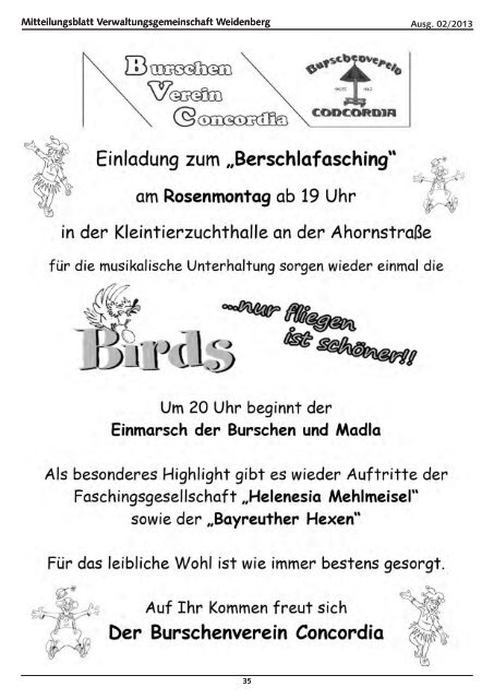 Ausgabe 02/2013 - Weidenberg