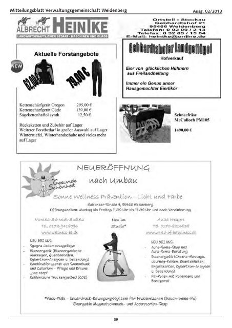 Ausgabe 02/2013 - Weidenberg