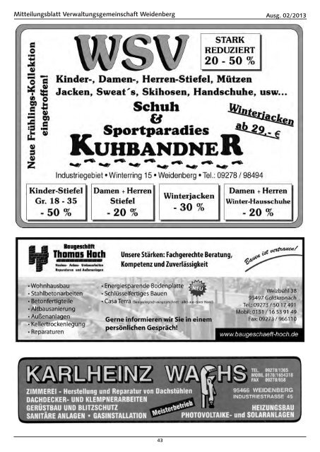 Ausgabe 02/2013 - Weidenberg