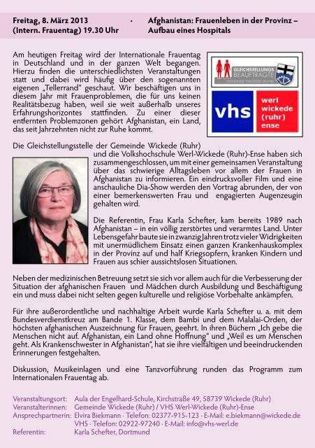 Frauen-März 2013 - (Ruhr)!