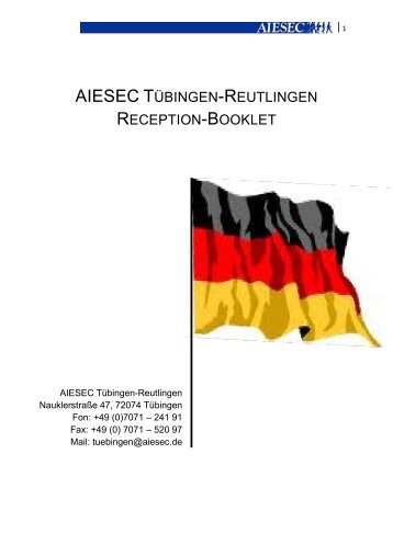 aiesec tübingen-reutlingen reception-booklet - AIESEC.net