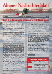 Ausgabe 567 vom 14.12.2012 - Stadt Aken (Elbe)