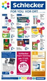 am 17.03. - Schlecker Home Shopping