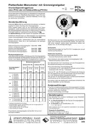 Datenblatt 3291 - ARMATURENBAU GmbH und MANOTHERM ...