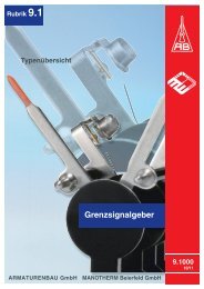 Grenzsignalgeber - ARMATURENBAU GmbH und MANOTHERM ...