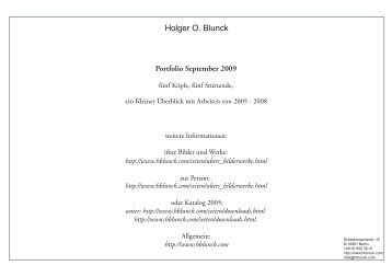 aktuelles Portfolio PDF - Holger Oliver Blunck
