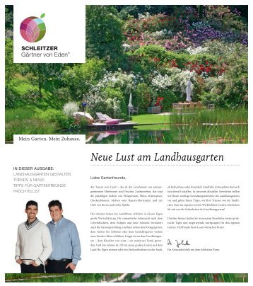 Newsletter Herbst 2011 - Schleitzer baut Gärten