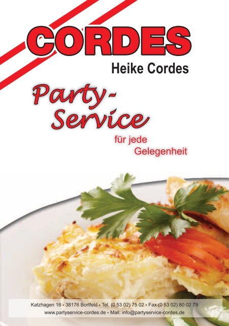 Partyflyer (PDF) - Partyservice Cordes