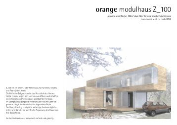 orange modulhaus Z_100 - Orange Architekten