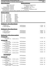 WK-Pro Wettkampf - Schwimmsparte des TB Stöcken