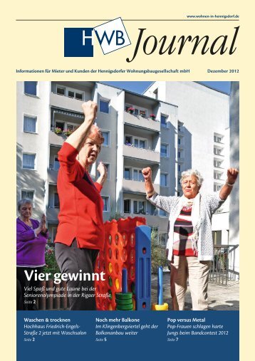 finden Sie das HWB Journal Dezember 2012 - h e n n i g s d o r f . d e